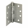 Prime-Line Door Hinge Commercial Smooth Pivot, 4 in. x 4 in. with Square Corners, Satin Nickel 3 Pack U 1156353
